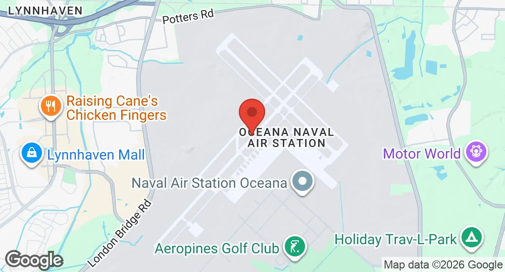 Map of Naval Air Station Oceana