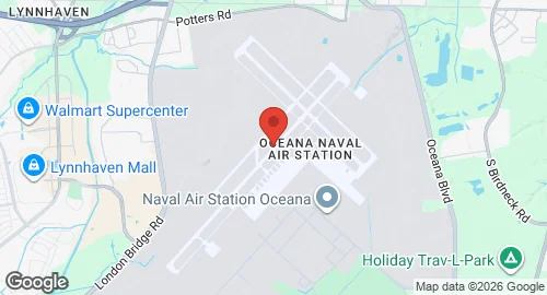 Map of Naval Air Station Oceana