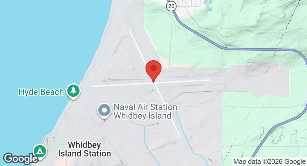 Map of Naval Air Station Whidbey Island