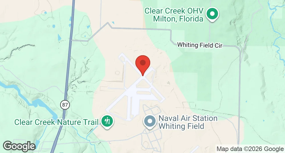 Map of Naval Air Station Whiting Field