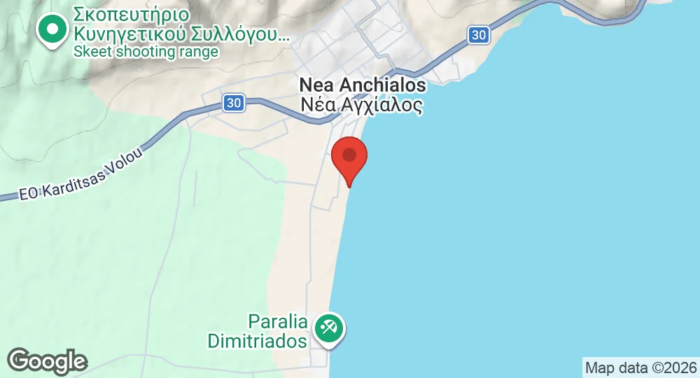 Map of Nea Anchialos Air Base