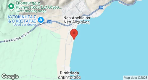 Map of Nea Anchialos Air Base