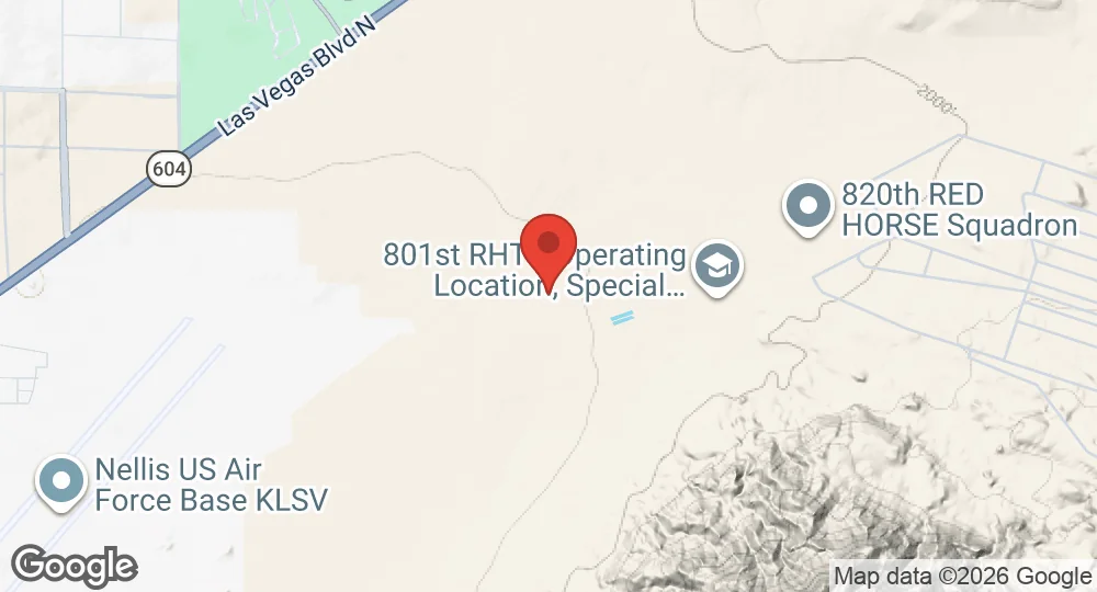 Map of Nellis Air Force Base