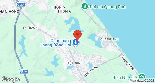 Map of Đồng Hới Airport