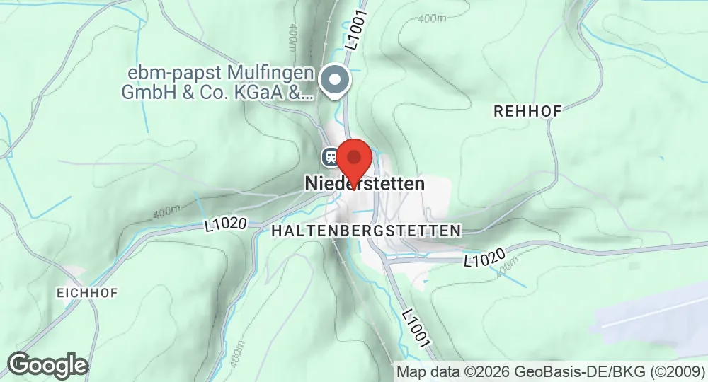 Map of Niederstetten Air Base