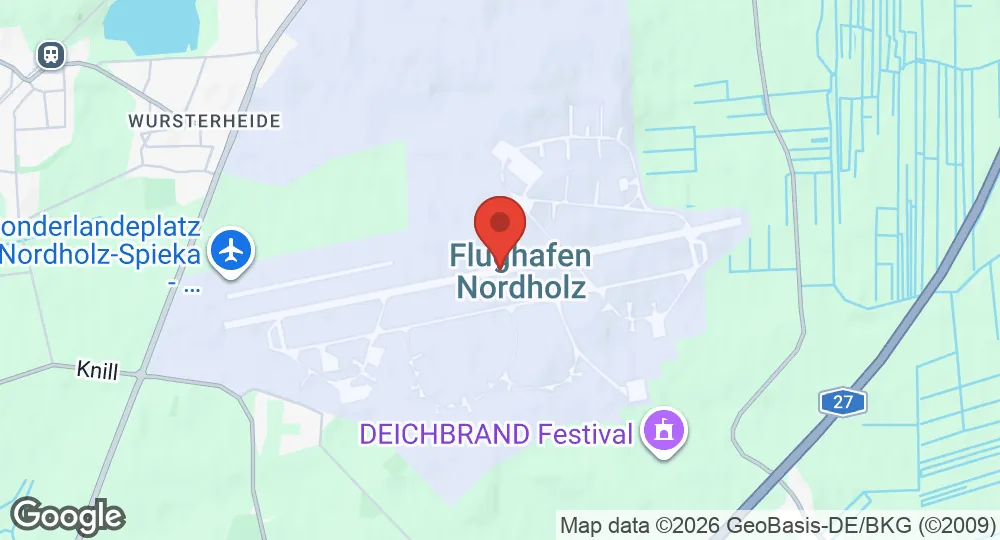 Map of Nordholz Naval Airbase