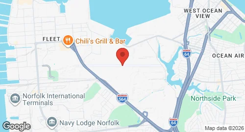 Map of Naval Station Norfolk - Chambers Field