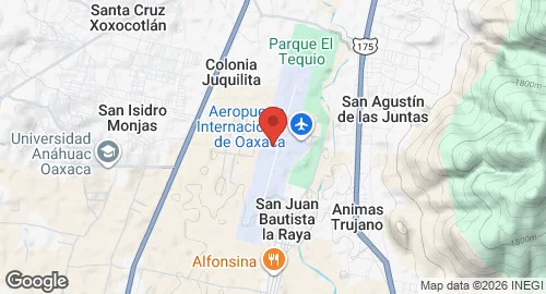 Map of Oaxaca International Airport