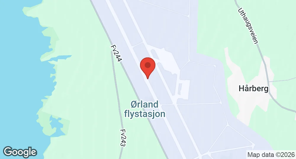 Map of Ørland Main Air Station