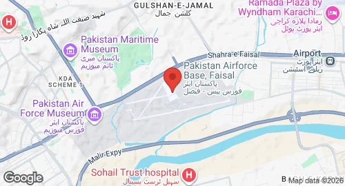 Map of PAF Base Faisal