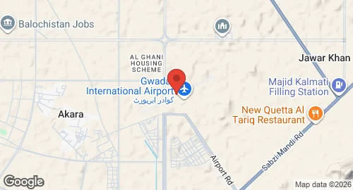 Map of PAF Base Gwadar