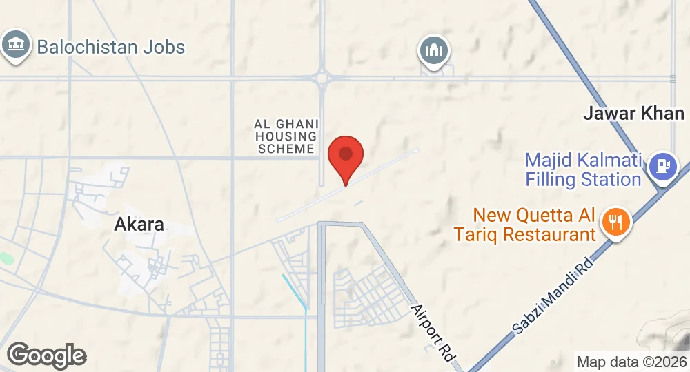 Map of PAF Base Gwadar
