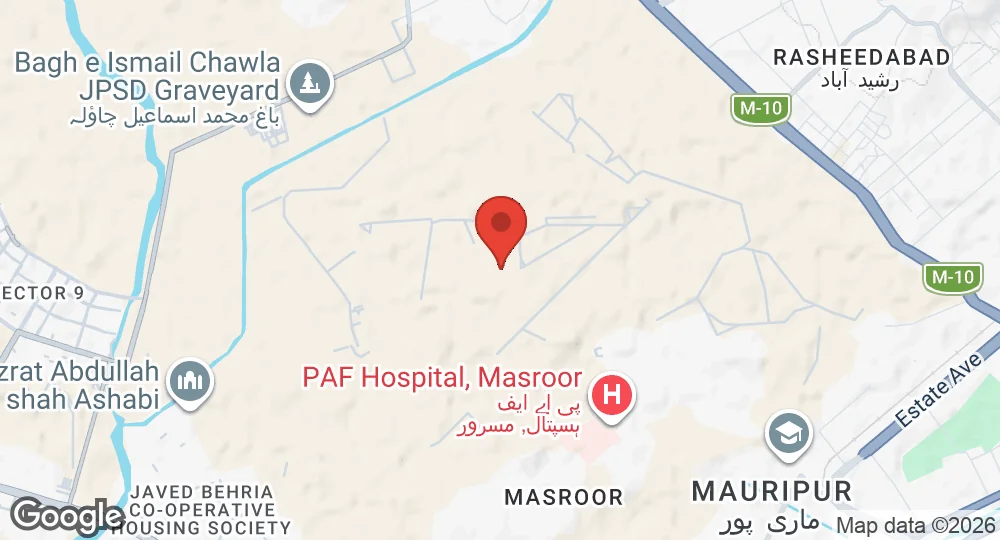 Map of PAF Base Masroor