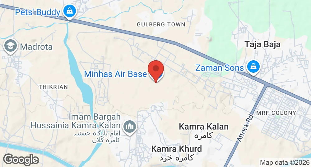 Map of PAF Base Minhas