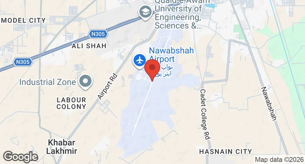 Map of PAF Base Nawabshah