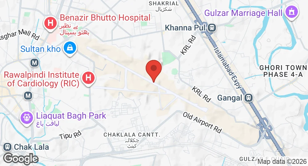 Map of PAF Base Nur Khan