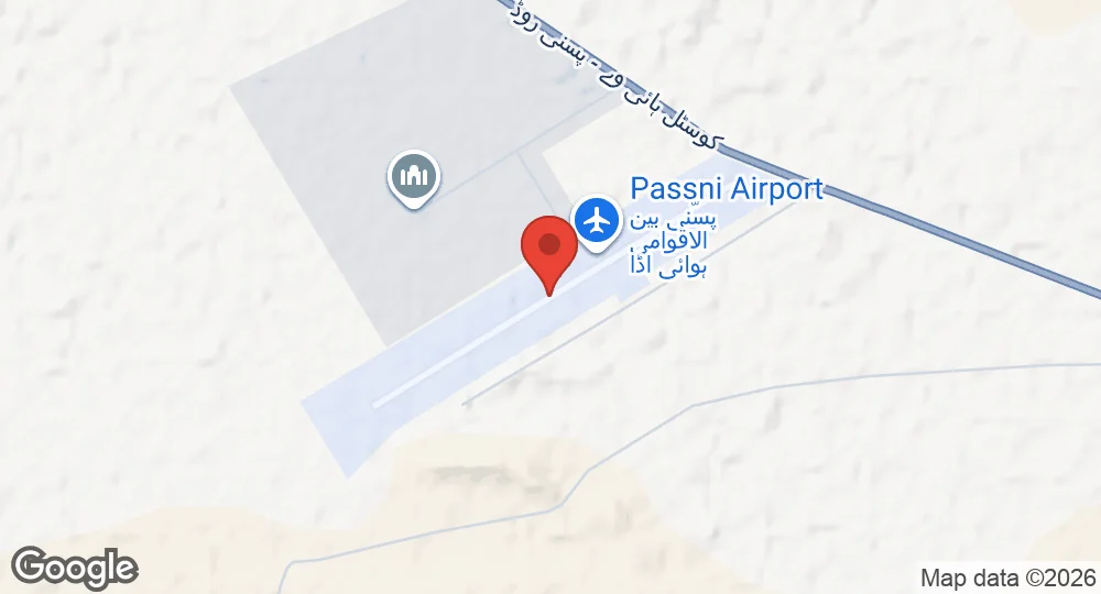 Map of PAF Base Pasni