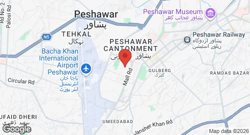 Map of PAF Base Peshawar
