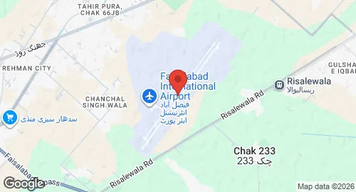 Map of PAF Base Risalewala