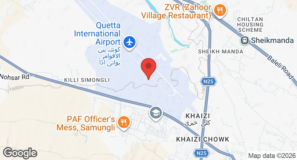 Map of PAF Base Samungli