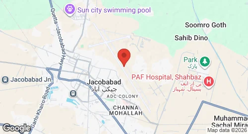 Map of PAF Base Shahbaz