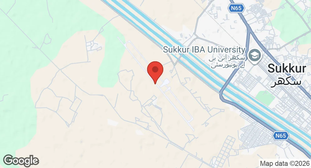 Map of PAF Base Sukkur