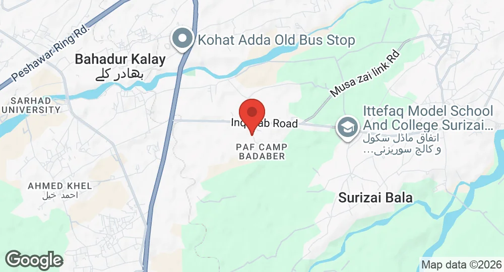 Map of PAF Camp Badaber