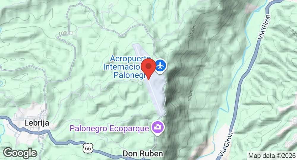 Map of Palonegro International Airport