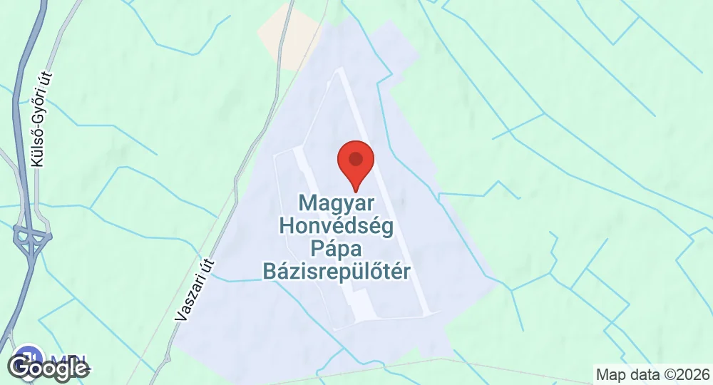 Map of Pápa Air Base