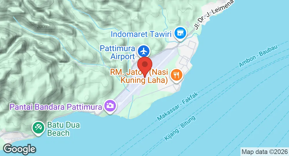 Map of Pattimura Air Force Base