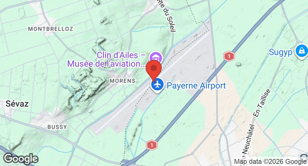 Map of Payerne Air Base