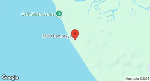 Mapa de Pembrey Sands Air Weapons Range
