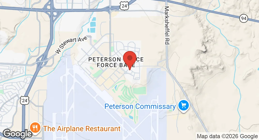 Map of Peterson Space Force Base