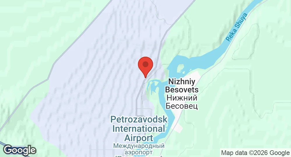 Map of Petrozavodsk Air Base