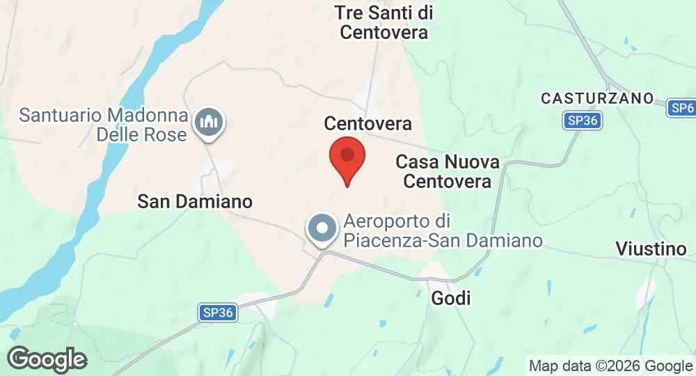 Map of Piacenza-San Damiano Air Base