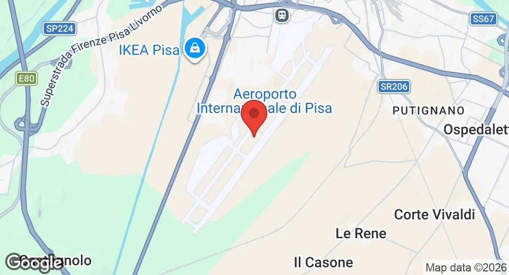 Map of Pisa Air Base