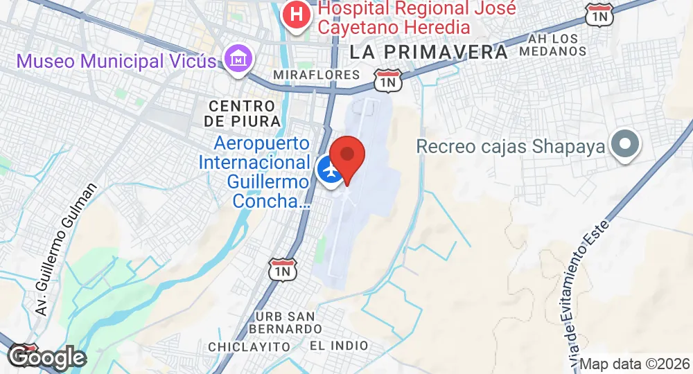 Map of Piura Air Base