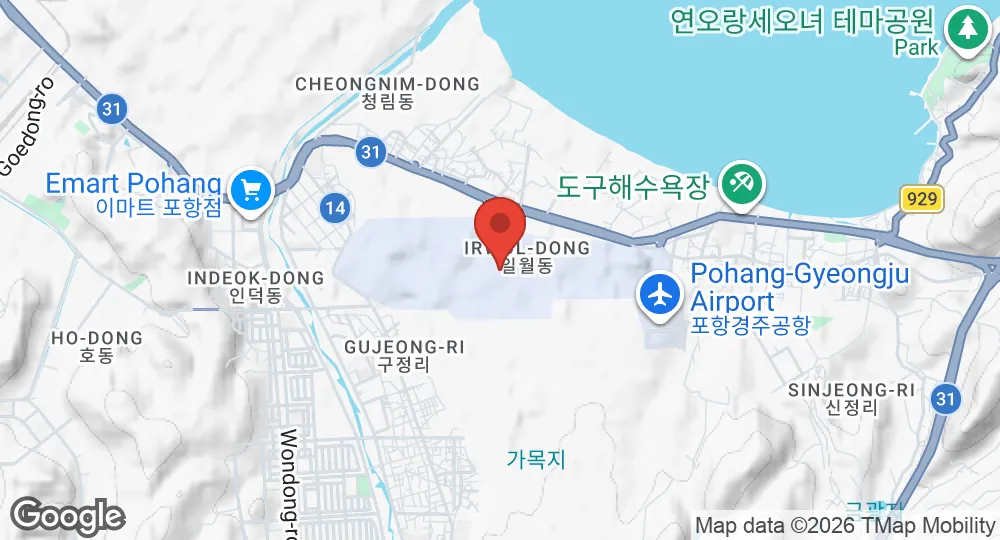 Map of Pohang Air Base