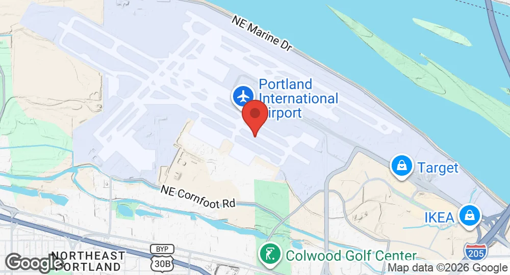 Map of Portland Air National Guard Base