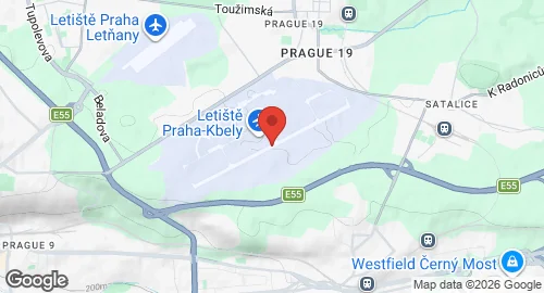 Map of Prague-Kbely Air Base