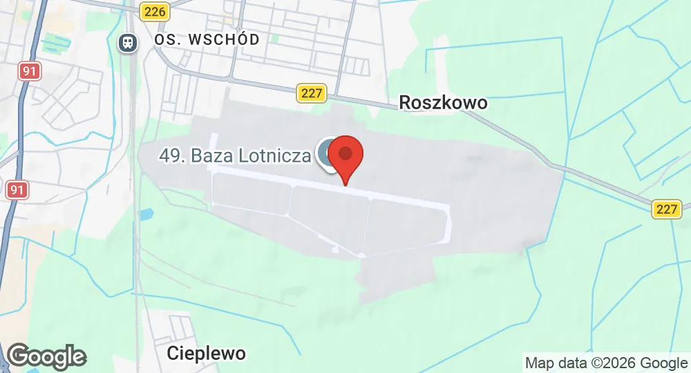 Map of Pruszcz Gdański Air Base
