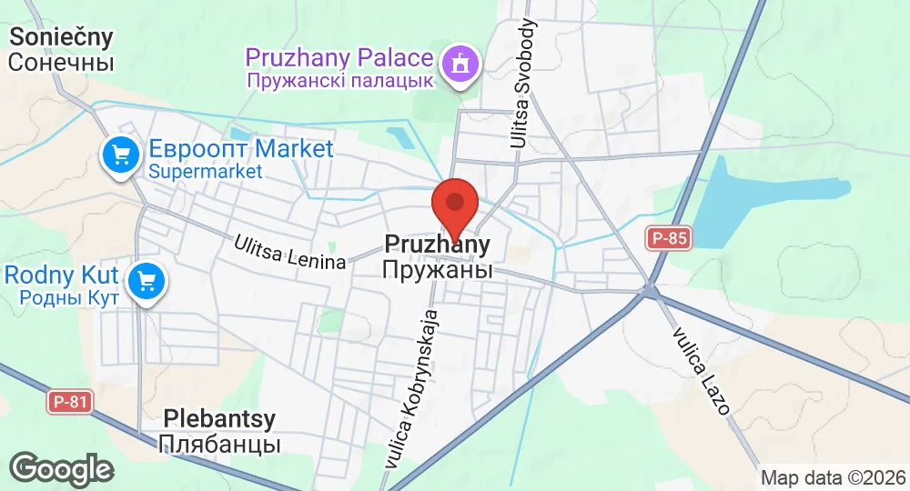 Map of Pruzhany Air Base