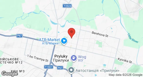 Map of Pryluky Air Base