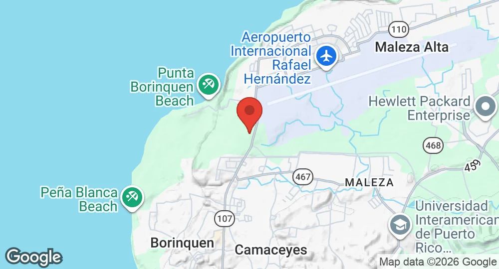 Map of Punta Borinquen Radar Station