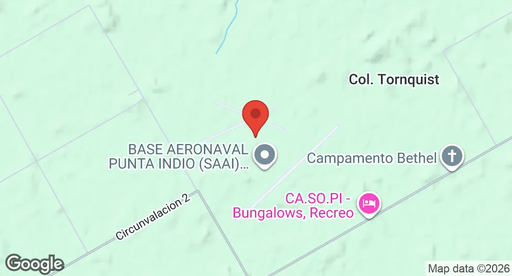 Map of Punta Indio Naval Air Base