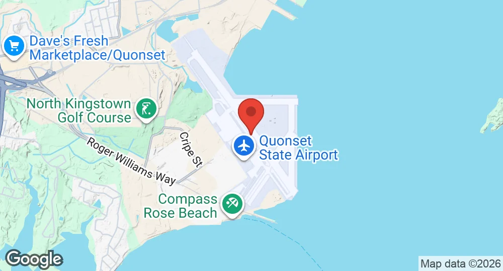 Map of Quonset Point Air National Guard Station