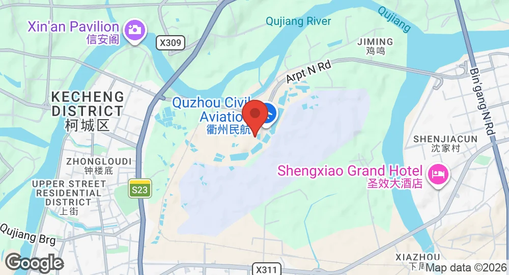Map of Quzhou Air Base