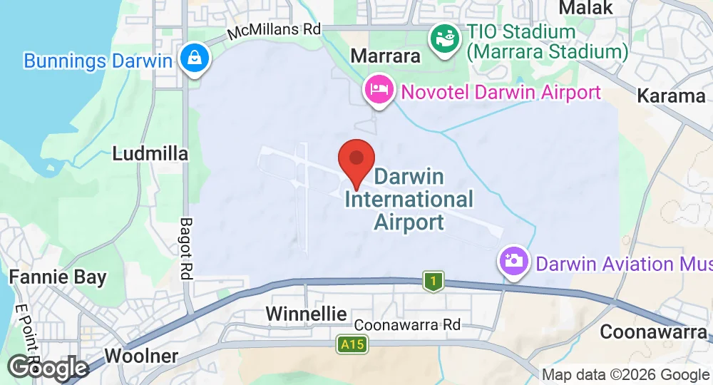 Map of RAAF Base Darwin