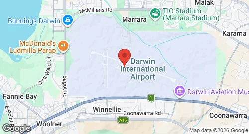 Map of RAAF Base Darwin