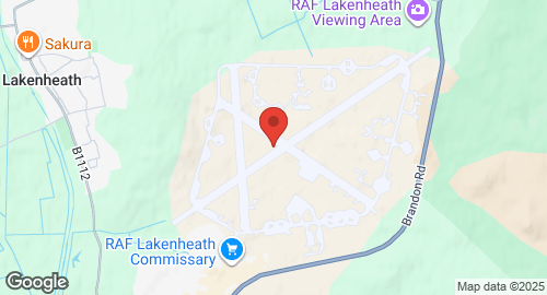 Mapa de RAF Lakenheath